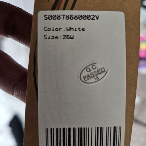 Light In The Box White Sleeveless Short Wedding Dress Size 26W - Picture 6 of 6